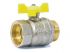 Кран шаровый 3/4' нар.-вн. бабочка (ГАЗ) PN40, LD
