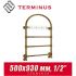 Полотенцесушитель лесенка Terminus "Версаль" (бронза) П4 500х930 (1/2")