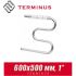Полотенцесушитель водяной М-образный Terminus 600х500 (1")