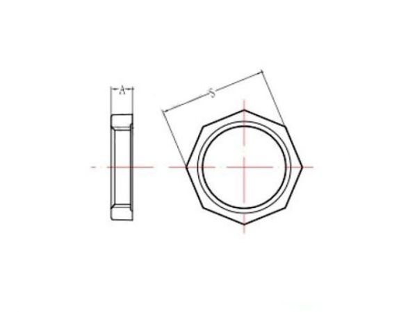 Контргайка 2' чугун черн., AV Engineering