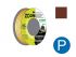 Уплотнитель 'P' коричневый 9x5,5мм сдвоенный профиль (2х50м) ZOOM CLASSIC