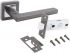 Комплект ручка и защелка АЛЛЮР АРТ 'ВЕНСАН' MBN+L45-8 MBN (2640/S45) графит  (20) (компл)