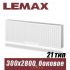 Стальной радиатор Lemax Compact тип 21 300x2800 мм