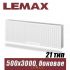 Стальной радиатор Lemax Compact тип 21 500x3000 мм