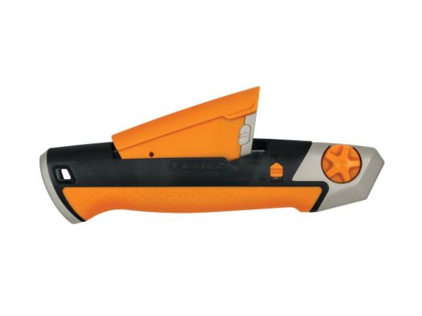 Нож с выдвижным, сменным лезвием 25мм CarbonMax FISKARS