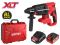 Перфоратор WORTEX CRH 1824-2 в чем. ALL1 XLT SET БЕСЩЕТ., 18 В, 2.6 Дж, 26 мм, 1х4 А*ч(вес 2.4 кг, 4 режима)