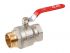 Кран шаровый 1 1/2' нар.-вн. ручка PN25, AV Engineering(Латунь, макс.  25 бар, макс.  110 °С)