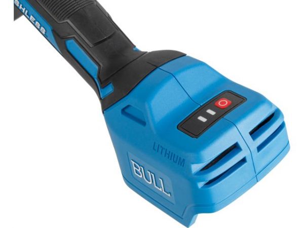 Углошлифмашина BULL CSG 1812-1 SR Xcase XLTpro 1x4 Ач БЕСЩЕТ, 125 мм, рег. об., 10 000 об/мин(Безредукторный тип, плав пуск, конст. эл., защита от перегруз. и перегрев.)