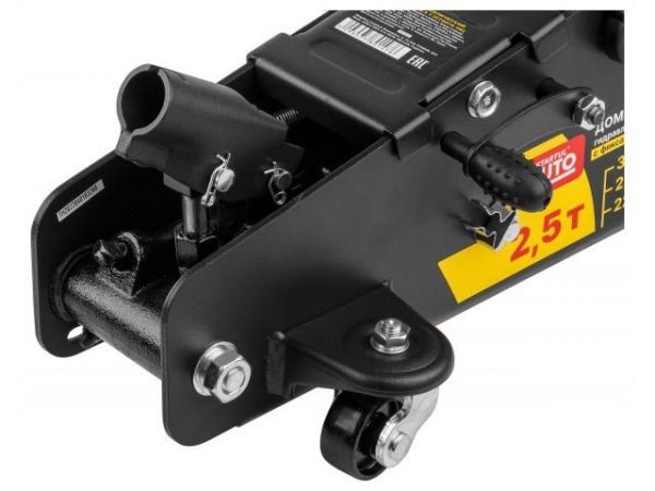Домкрат подкатной 2,5т h385 с фиксатором STARTUL AUTO (ST8014-06)(h min 140мм, h max 385мм)