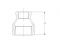 Муфта ред. 1 1/2' х 1' вн.-вн. чугун оцинк., AV Engineering