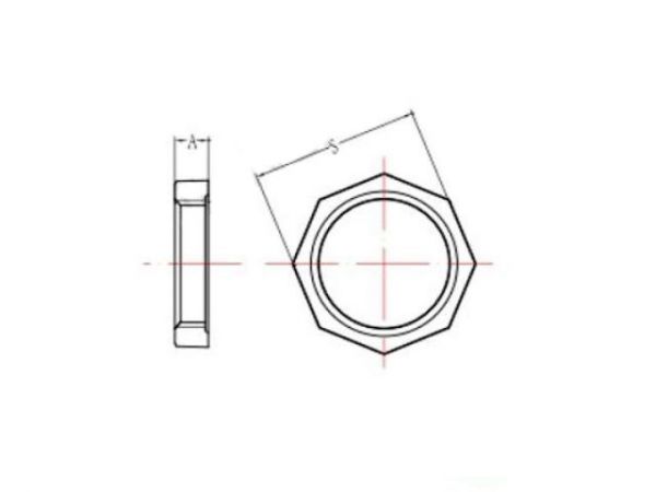 Контргайка 1' чугун оцинк., AV Engineering