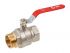 Кран шаровый 1 1/4' нар.-вн. ручка PN25, AV Engineering(Латунь, макс.  25 бар, макс.  110 °С)