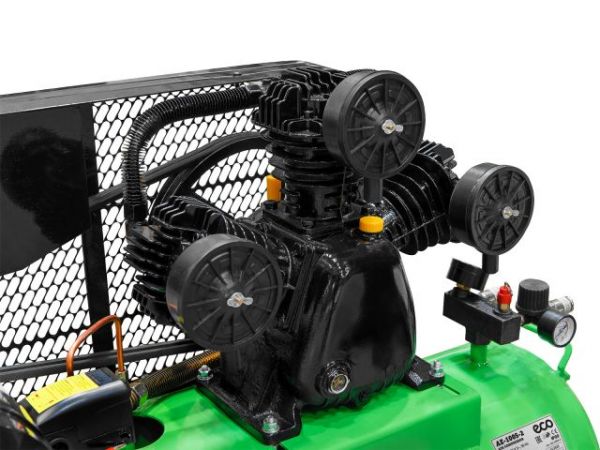 Компрессор ECO AE-1005-2 ременной(580 л/мин, 8 атм, ременной, масляный, ресив. 100 л, 380 В, 3.00 кВт)