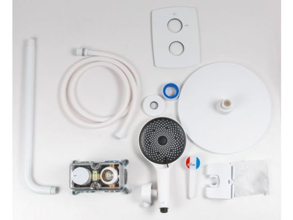 Душевая система (Lt) D35, серия Lotus белый, a-five(Встраиваемый, Излива нет, 1000 - 1200 мм.)