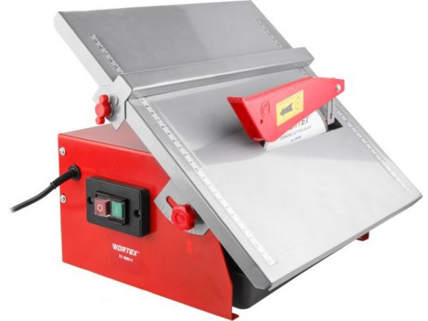 Плиткорез электрический WORTEX TC 1880 C в кор. 600 Вт, 180 мм, 2800 об. мин., глубина до 34 мм(стол 385x380 мм, водная система охлаждения)