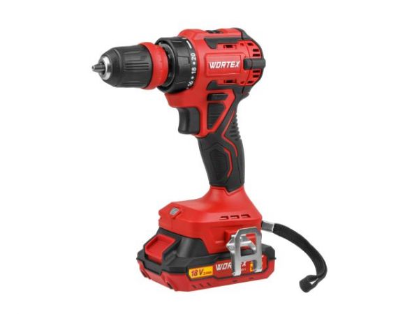 Дрель-шуруповерт WORTEX BD 2025 LiSET в чем. ALL1 XLT БЕСЩЕТ, 18 В, 55 Н*м, 2х2 А*ч, БЗП 10 м(0-1800 об/мин, подсветка.)