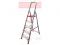 Лестница-стремянка алюм. проф. с широкой ступенью 107 см 5 ступ. 6кг NV3117 Новая Высота(макс. нагрузка 225кг)