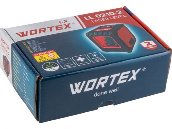Нивелир лазерный линейный WORTEX LX LL 0210-2 (2х110°, до 15 м, +/- 0.3 мм/м, зеленый)(резьба 1/4')