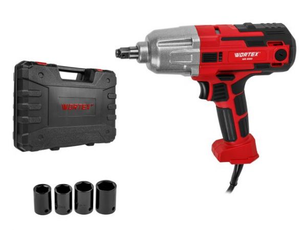 Гайковерт электрический WORTEX WR 4560 в чем. 400 Н*м, 450 Вт, 2800 об/мин(2800 об/мин., 4м шнур, 2,4 кг)