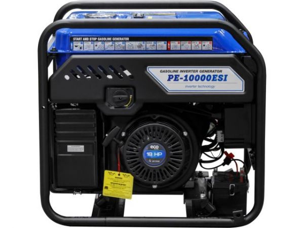 Электростанция (генератор инверторный бензиновый) ECO PE-10000ESI(инверторный, электростарт, 7.5 кВт, 230 В, автозапуск*, бак 25.0 л, вес 72 кг)