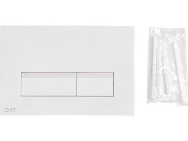 Инсталляционный сет 3 в 1 с кнопкой 312, AV Engineering(Кнопка - белая прямоугольная)