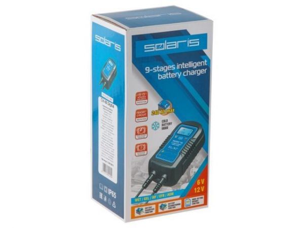 Зарядное устройство Solaris CH-81 Digital(6 В / 12 В; 8 А; до 240 А*ч; 9-ступенчатое инверторное; Cold mode)
