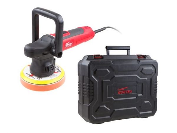 Полировальная машина эксцентриковая WORTEX PM 1810 SE в чем. 700 Вт, 150 мм, 2000-6400 об/мин(Регул. об., плавный пуск, эксцентрик)