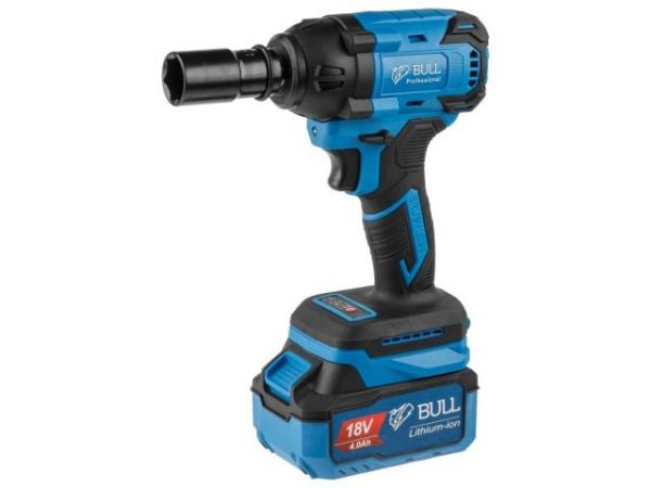 Ударный гайковерт BULL SC 1804 в чем. XLTpro БЕСЩЕТ., 18 В, 400 Н*м, 1/2', 1х4 А*ч, з/у 4 А(вес 2.0 кг)