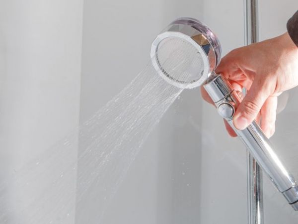 Душевая лейка с кнопкой подачи воды + фильтр, 1-функц., AV Engineering