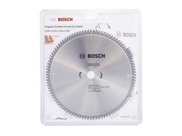 Диск пильный 305х30 мм 100 зуб. по дереву ECO WOOD BOSCH(твердоспл. зуб)