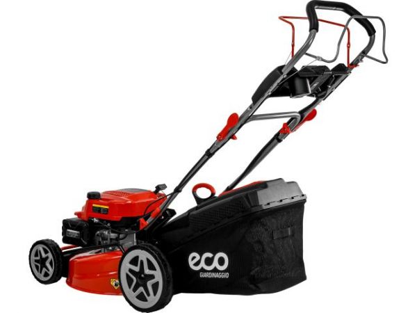 Газонокосилка бензиновая ECO LG-745 E самоходная(5,5 л.с., шир. 51 см, самоходная, электростарт, мульчир., стальн. корпус, травосборник 70 л)