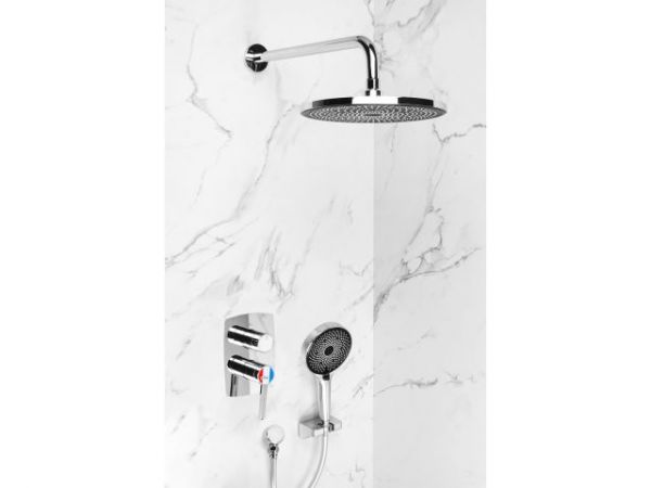 Душевая система (Lt) D35, серия Lotus хром, a-five(Встраиваемый, Излива нет, 1000 - 1200 мм.)