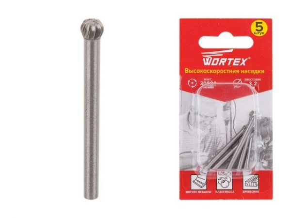 Высокоскоростная насадка 4.8 мм WORTEX(раб. диам. 4.8 мм, диам. хвостовика 3.2 мм, 30000 об/мин)