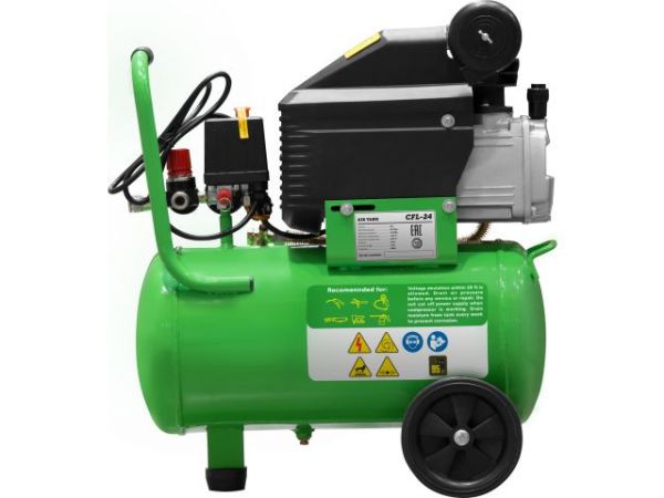 Компрессор ECO AE-251-4 коаксиальный(260 л/мин, 8 атм, коаксиальный, масляный, ресив. 24 л, 220 В, 1.80 кВт)