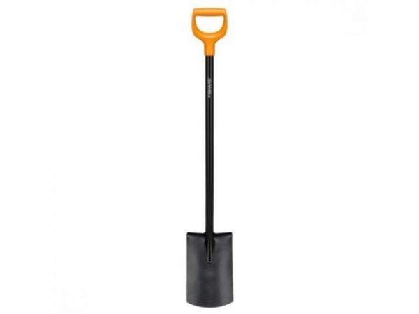 Лопата штыковая с закругл.лезвием FISKARS Solid(длина:1166мм, ширина:180мм)