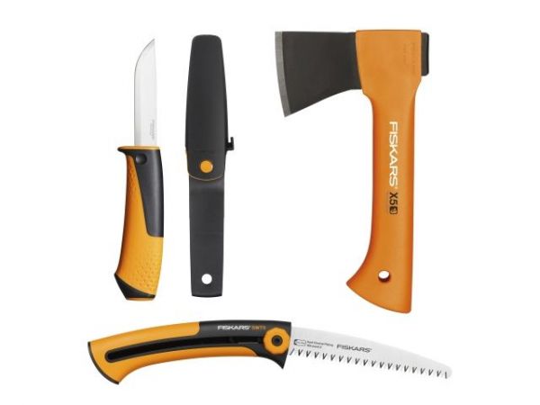 Туристический набор (топор+пила+нож) FISKARS