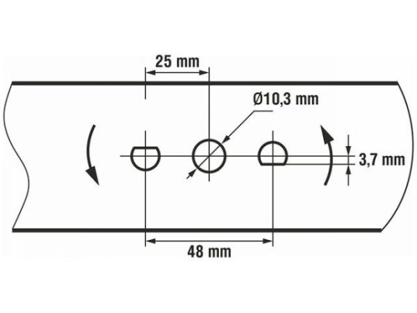 Нож для газонокосилки 46 см ECO(в блистере; для LG-533, LG-534, LG-633, LG-634)