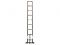 Лестница телескопическая 1-секц. алюм. 430см, 11 ступ. 10,8кг BLACK LINE STARTUL (ST9931-043)(ширина ступени 8см, прорезиненные колеса и доп.стабилизаторы)