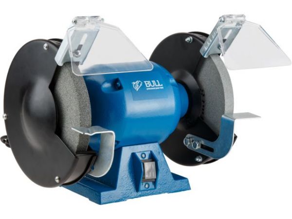 Станок точильный BULL BG 2045 в кор. 450 Вт, 200х20х32 мм(Асинхронный двигатель, чугунная станина)