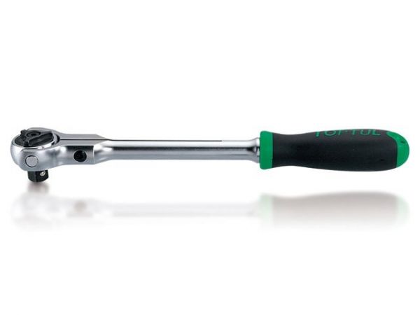 Трещотка 3/8' 72зуб. 240мм поворотная головка TOPTUL