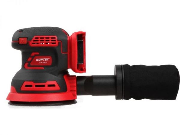 Эксцентриковая шлифмашина WORTEX COS 1218 E в кор. ALL1 XLT SOLO в кор. БЕСЩЁТ., 18В, 125 мм,(Регул. об., Амплитуда колебаний: 3,6 мм)