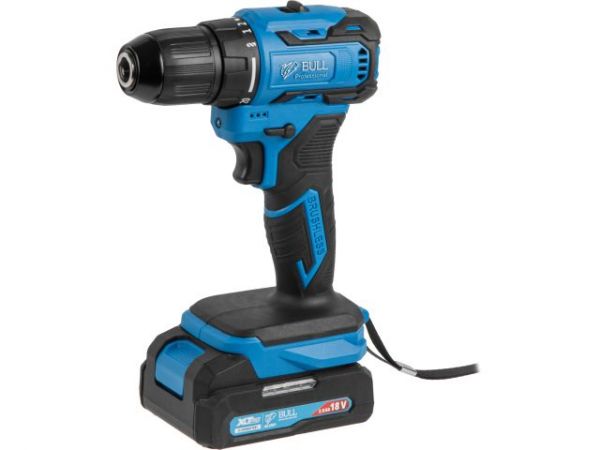 Дрель-шуруповерт BULL SR 1804 в чем. XLTpro БЕСЩЕТ., Импульс., 18 В, 45 Н*м, 2х2 А*ч, з/у 2 А(шурупы до 10 мм)