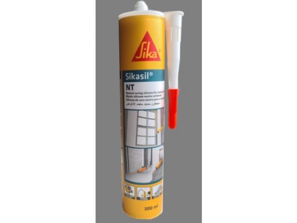 Герметик силиконовый санитарный Sikasil NT (нейтральный), белый, 300 мл