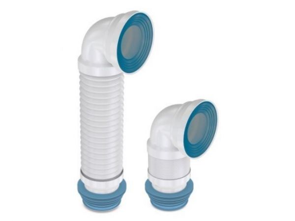 Гофра для унитаза, армированная, под углом 90, AV Engineering(D 110)