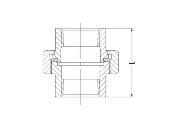 Американка под конус 2' вн.-вн. чугун оцинк., AV Engineering