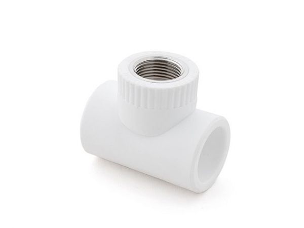 Тройник ПП комб. вн. 25х1/2', бел. РТП