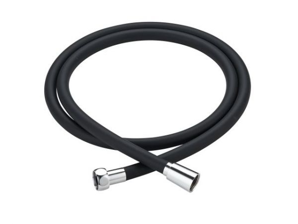 Шланг душевой, PVC, 1/2' г-г 150 см, черн., ECONOCE(Гайка нержавеющая сталь, 10 бар)
