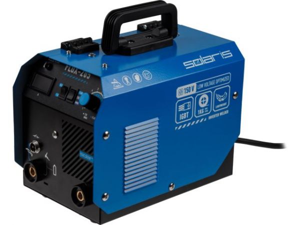 Полуавтомат сварочный Solaris FLUX-205(230В; 20-180 А; 20,5 В / 80 В / 62 В; FLUX/MMA/TIG LIFT; байонетный разъем; без газа)