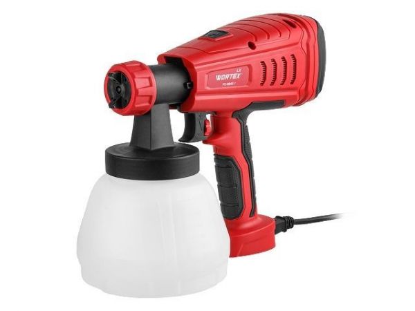 Краскораспылитель электрический WORTEX LX PS 0845-1 в кор. 550 Вт, 800 мл/мин, 1.3 л бак(2.6 мм сопло, 50 DIN)