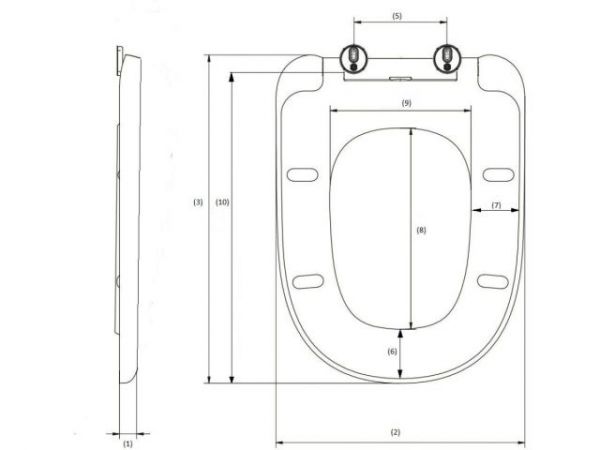 Сиденье для унитаза AV Engineering, COMFORT(Дюропласт)